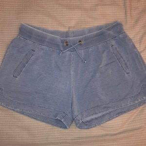 dolphin hem soft denim shorts